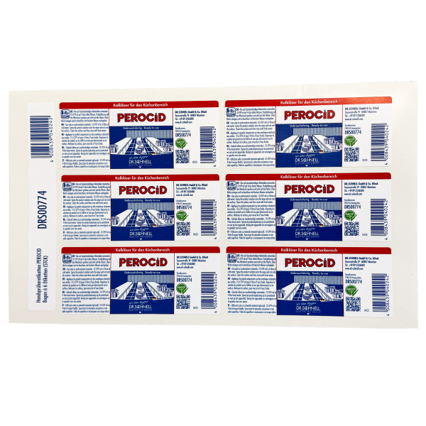 Handsprüher Etiketten