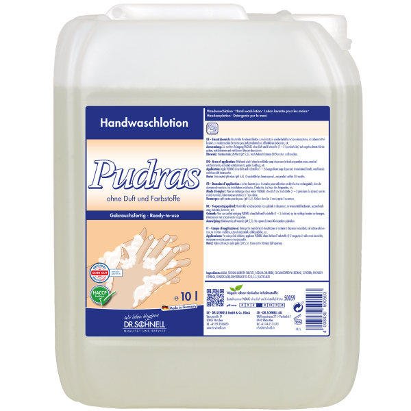 PUDRAS ohne Duft und Farbstoffe