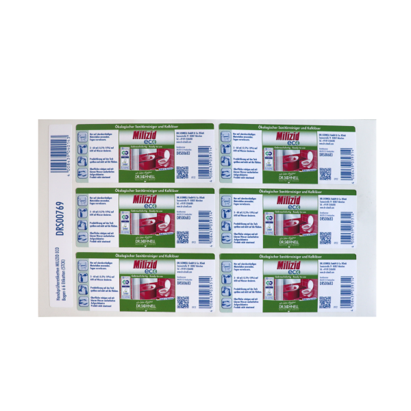 Handsprüher Etiketten