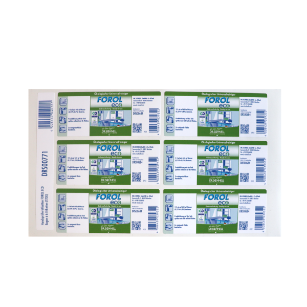 Handsprüher Etiketten