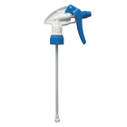 Sprühkopf BLAU/WEISS, stufenlose Drehregelung